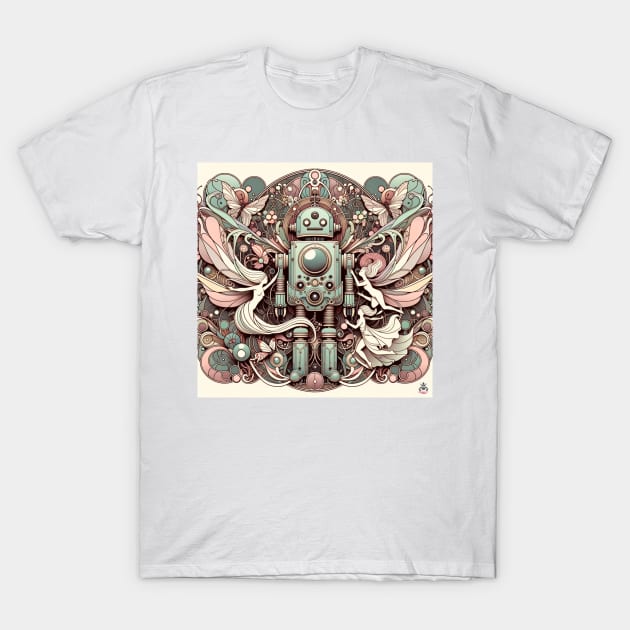 Mystical Twilight Robot Tee T-Shirt by Robot Tees